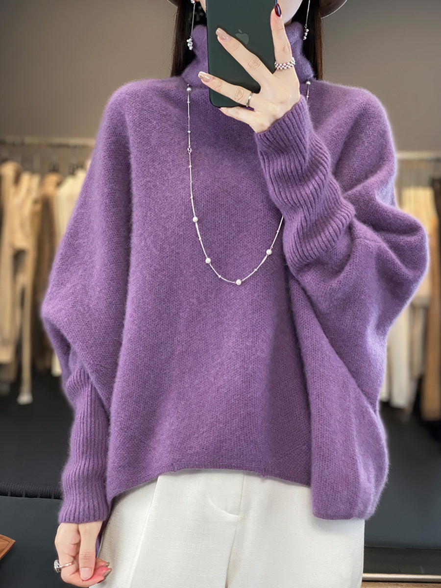 Ample Wool Turtleneck Sweater for Women
