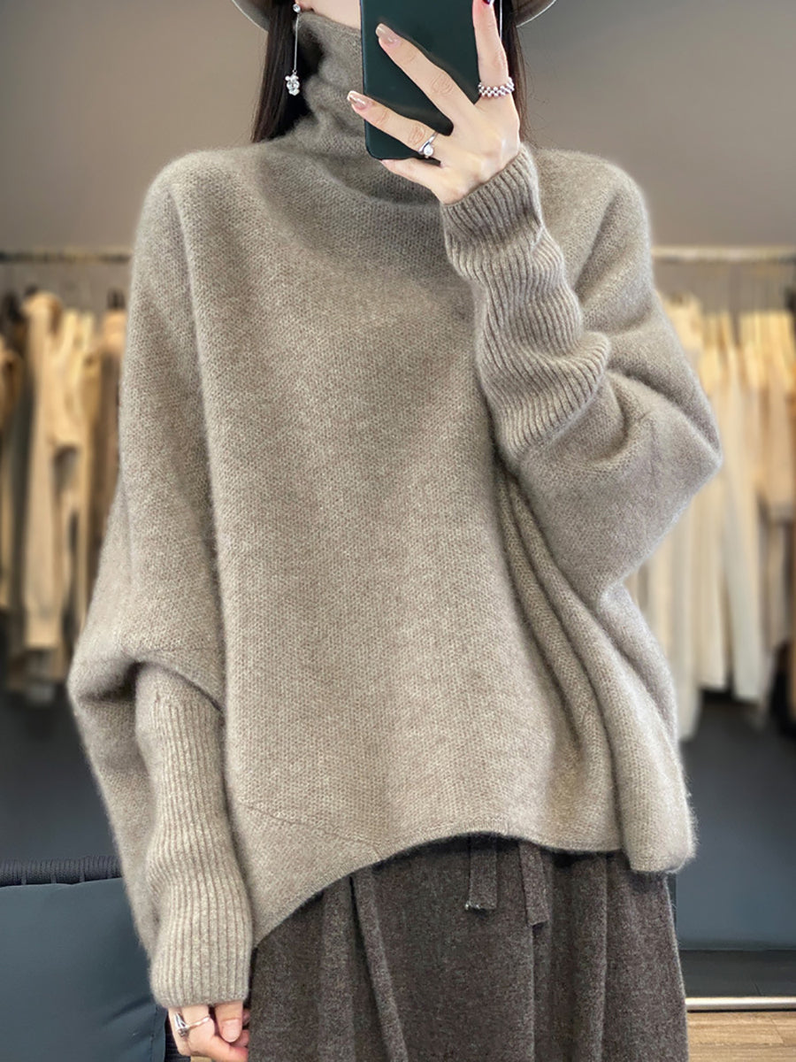 Ample Wool Turtleneck Sweater for Women