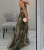 Long strappy dress for women