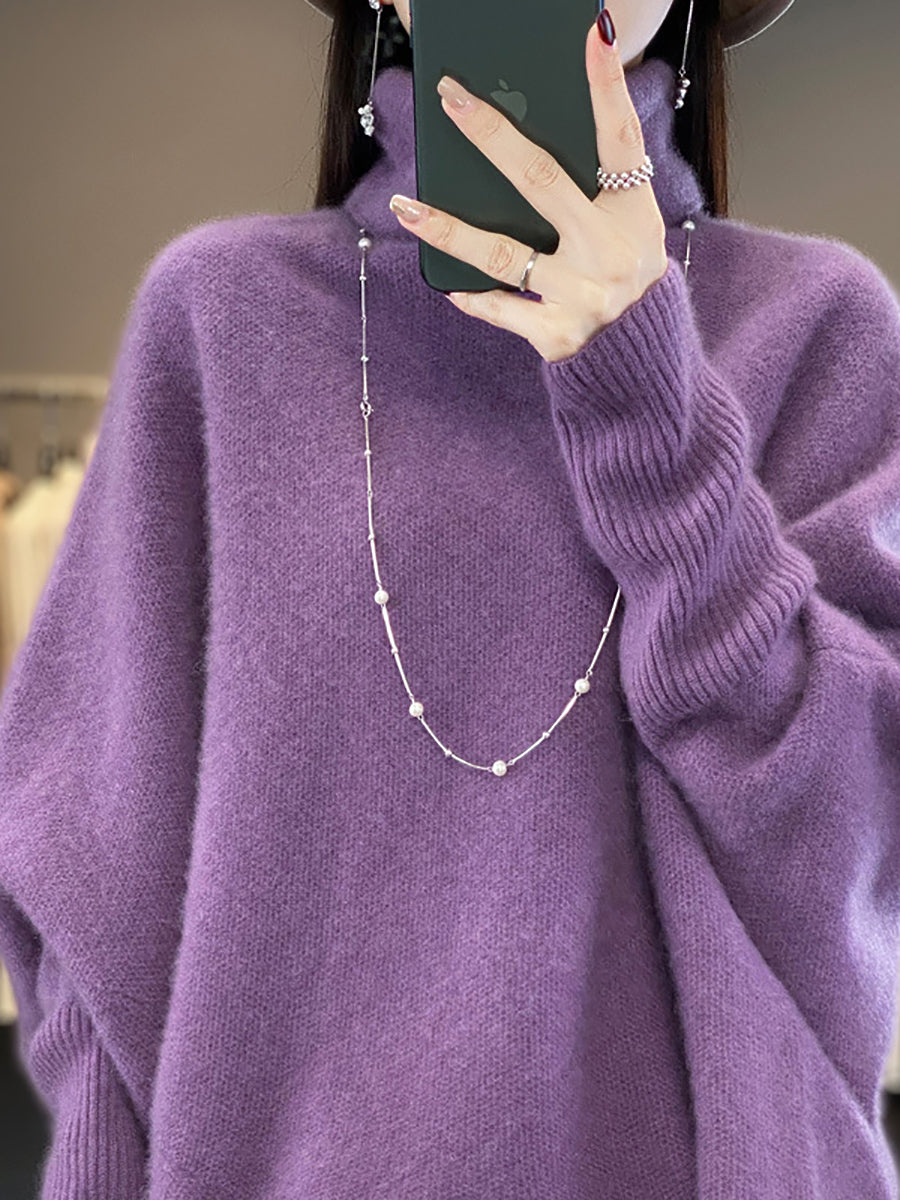 Ample Wool Turtleneck Sweater for Women