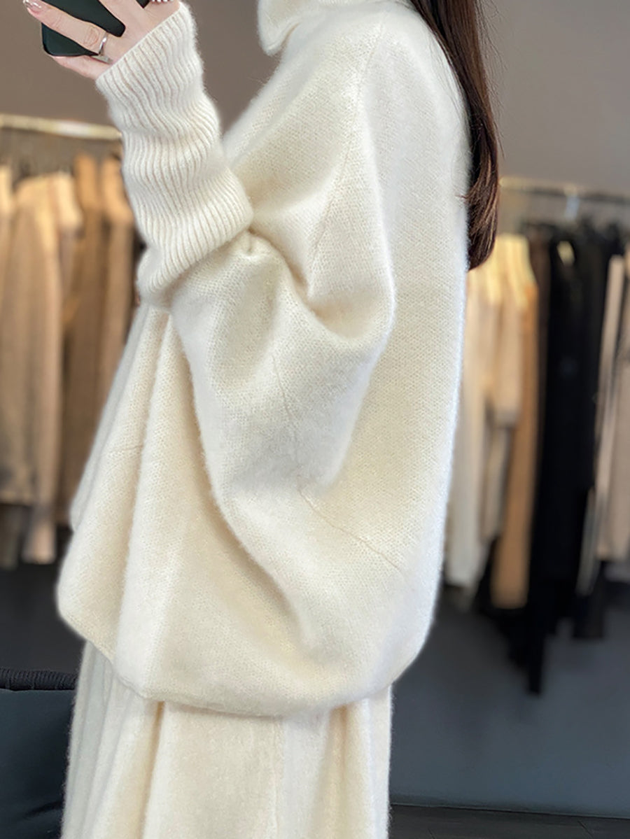Ample Wool Turtleneck Sweater for Women