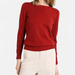 Merino Wool Round Neck Sweater for Women