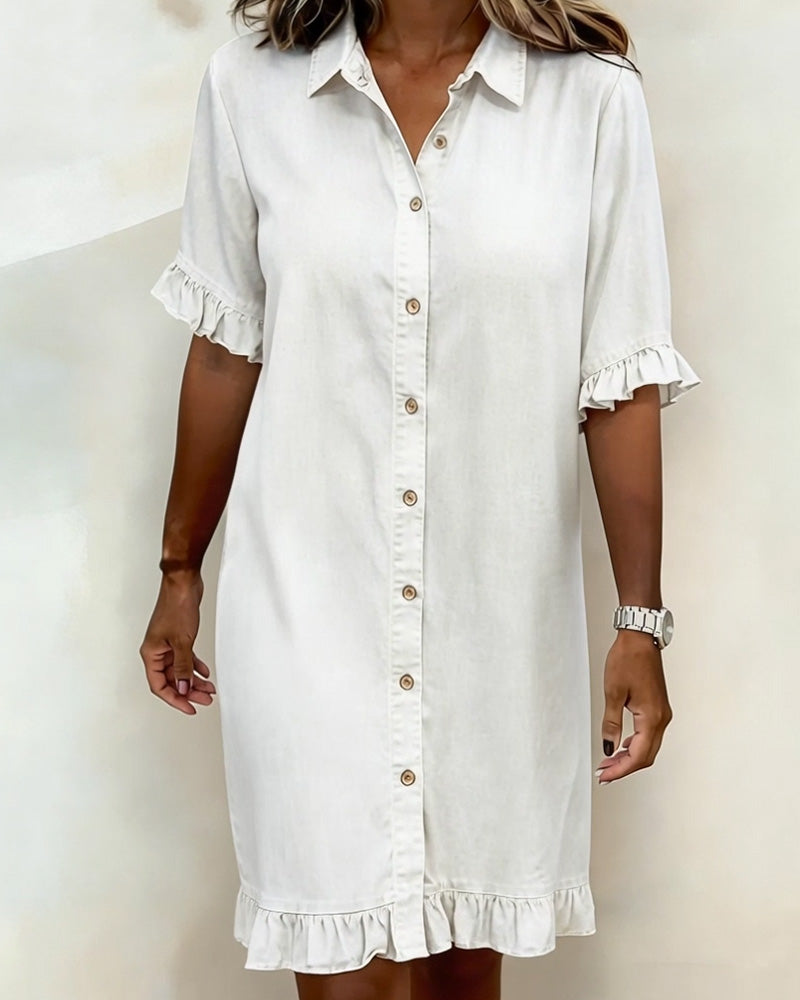 Denim Dress with Buttons for Women | Perfect for Everyday Wear