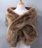 Elegant Shawl in Faux Fur for Women