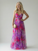 Sleeveless Printed Maxi Dress for Women