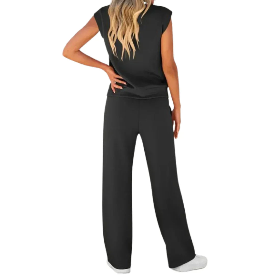 Sleeveless Casual Pants Set for Women