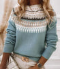 Winter pullover with patterns for Women