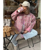 Oversized Quilted Floral Jacket for Women