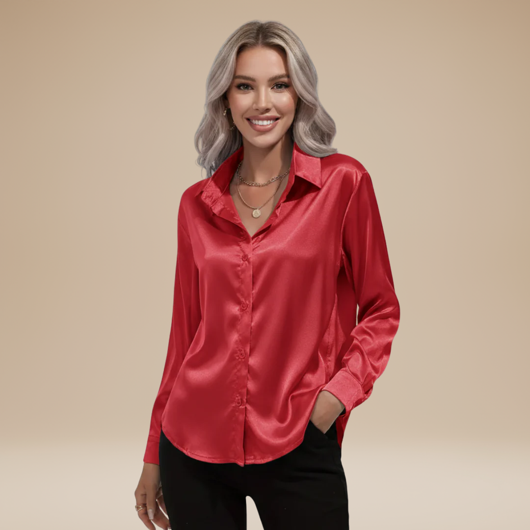 Elegant Satin Fabric Blouse for Women