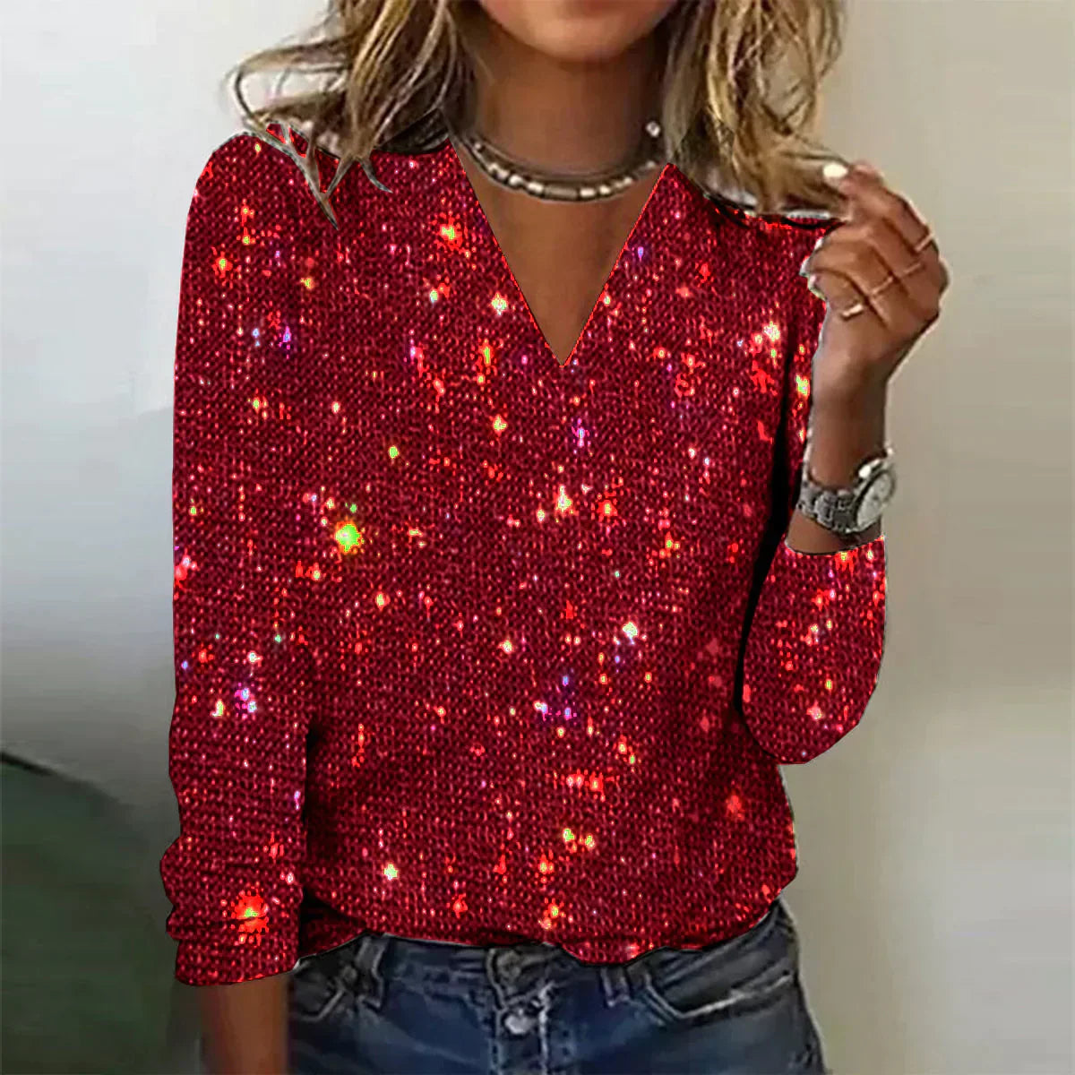 Women's V-Neck Sweater