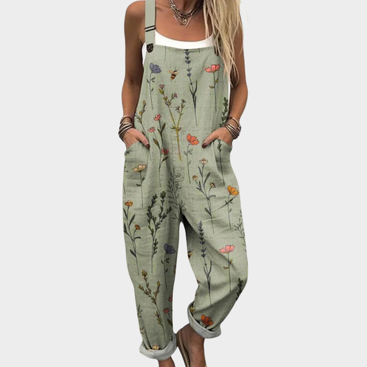 Printed overalls for women