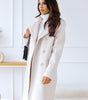 Mid-length buttoned coat for Women