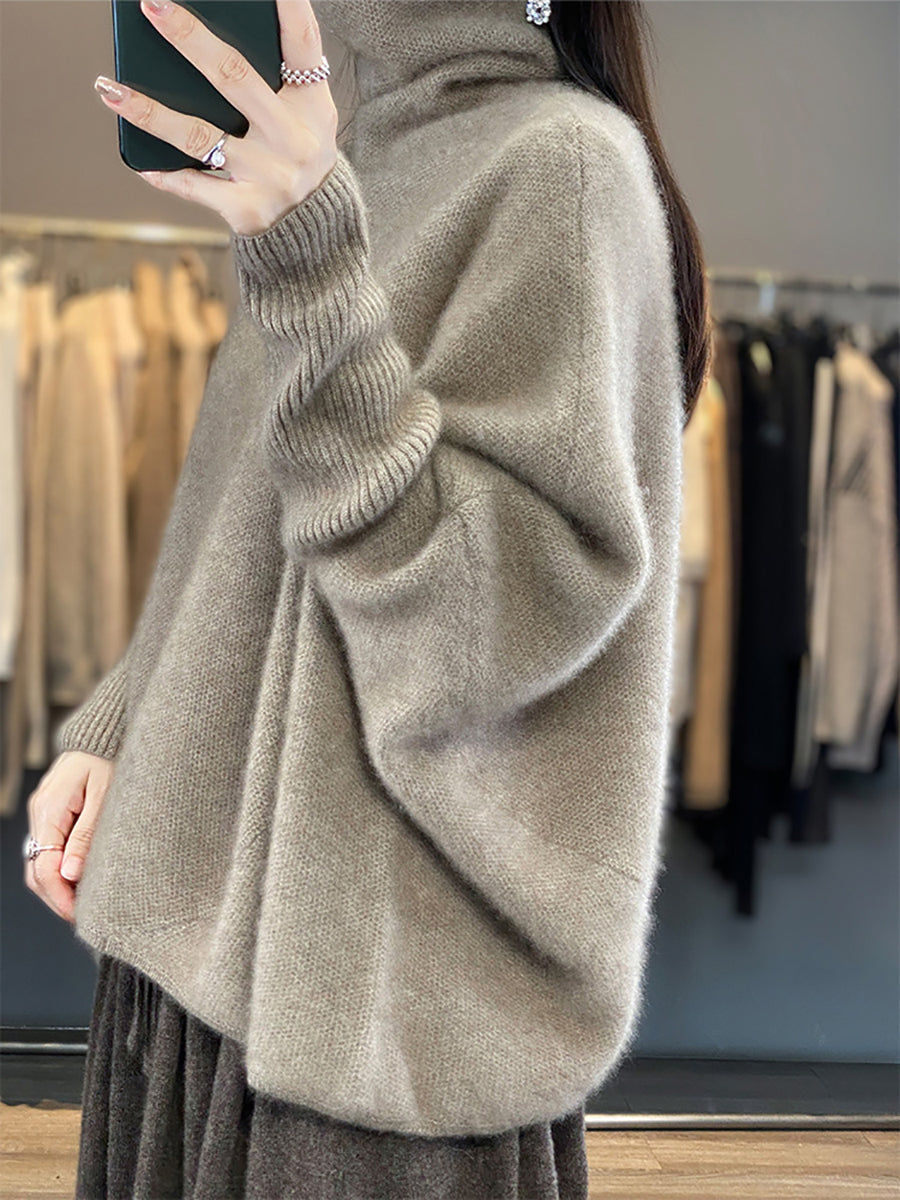 Ample Wool Turtleneck Sweater for Women