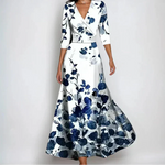 Elegant Floral Print Dress for Women