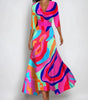 Elegant Floral Print Dress for Women