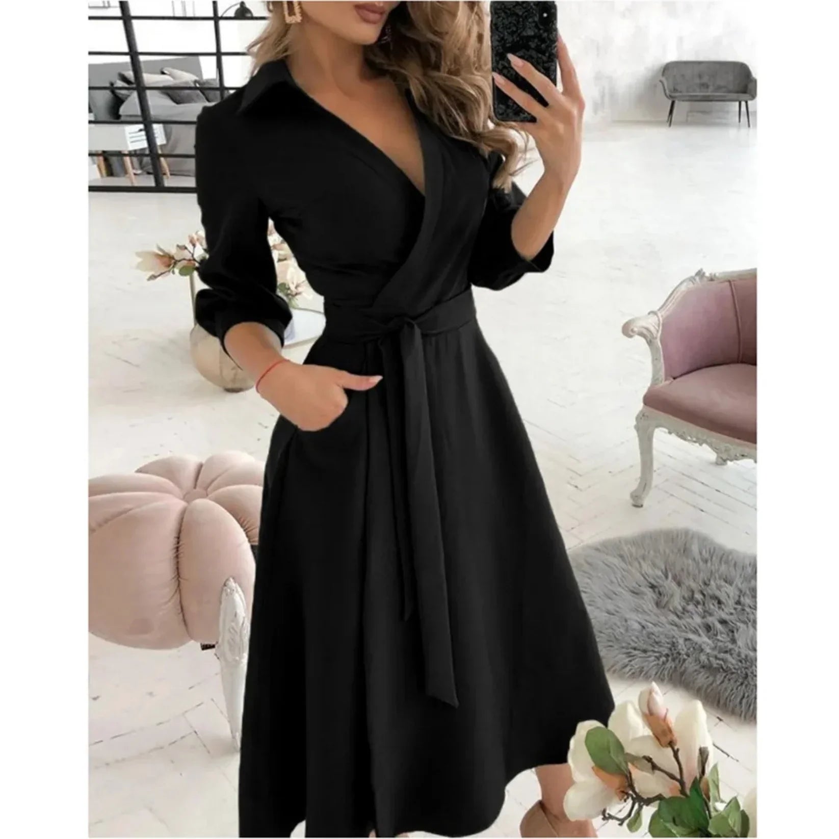 Elegant Wrap Dress for Women