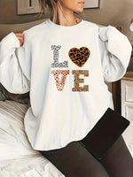 Leopard print sweatshirt for women