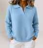Sweater with soft collar for women