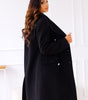 Mid-length buttoned coat for Women