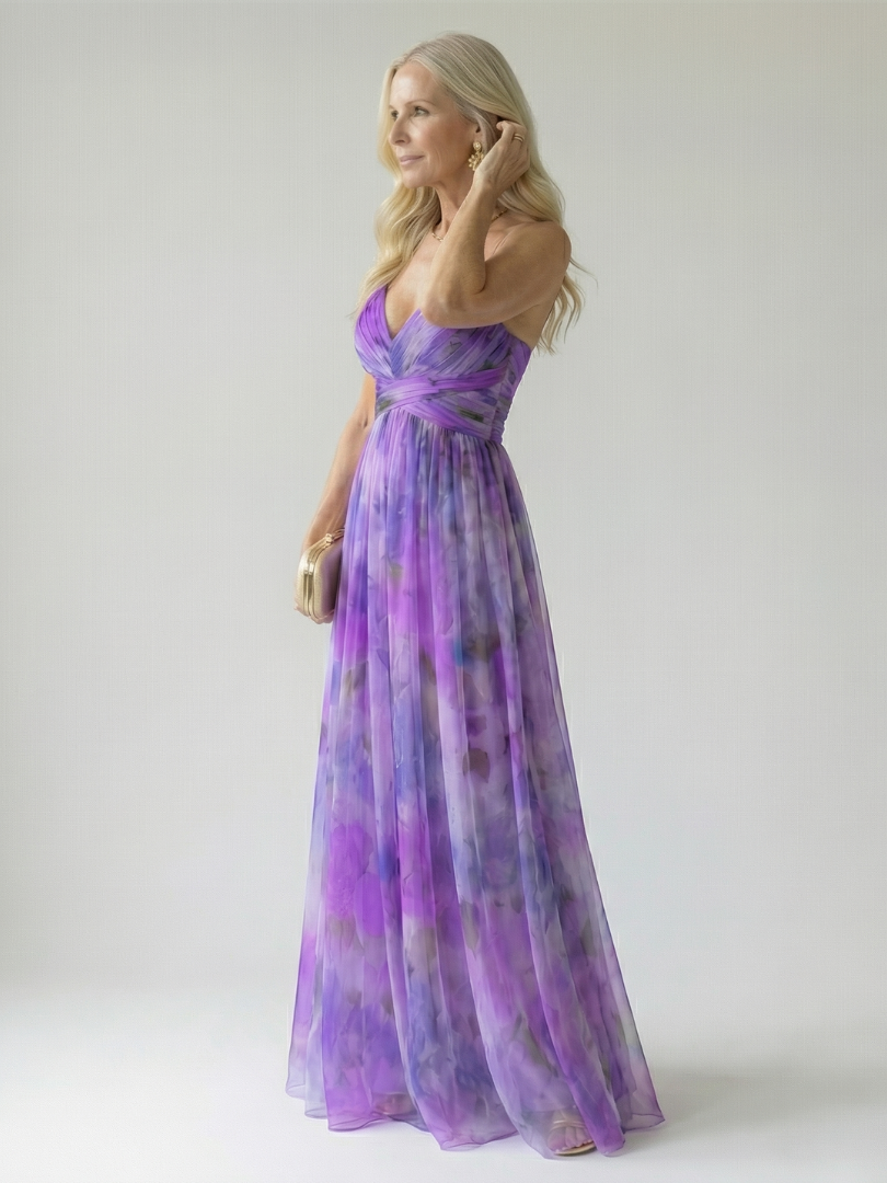 Sleeveless Printed Maxi Dress for Women