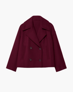 Chic Short Jacket with Double Buttoning for Women