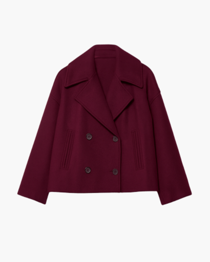 Chic Short Jacket with Double Buttoning for Women