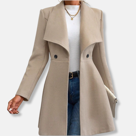 Elegant Mid-Length Coat for Women