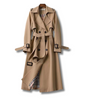 Long Cotton Trench Coat for Women