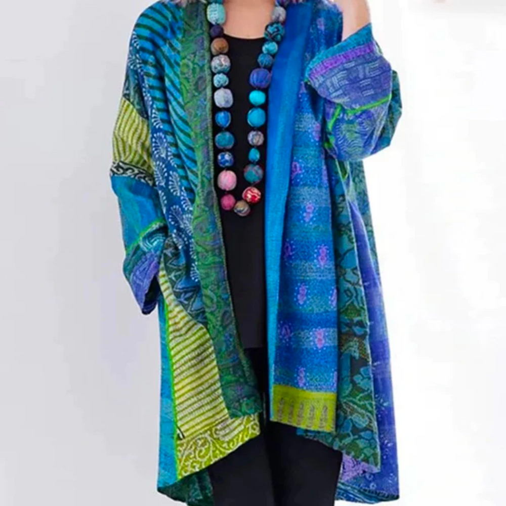 Long Printed Cardigan for Women