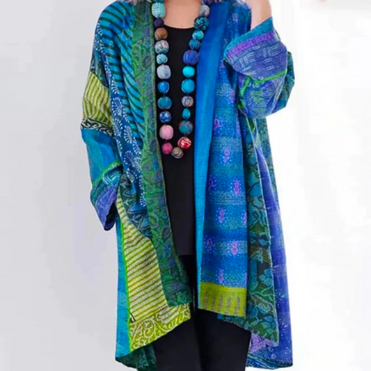 Long Printed Cardigan for Women