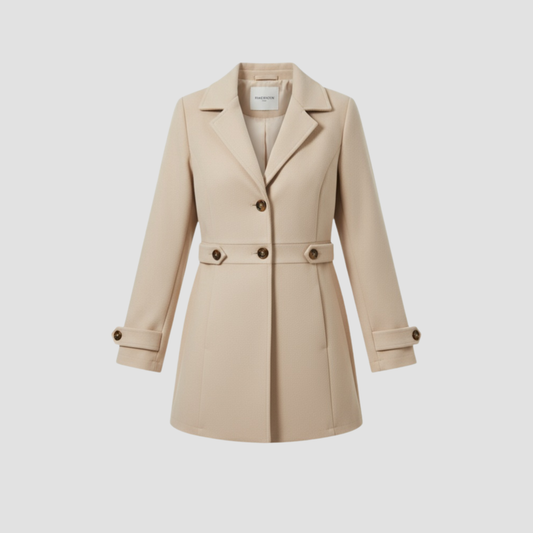 Elegant Mid-Length Coat for Women