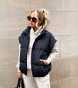Zip-Up Sleeveless Vest for Women