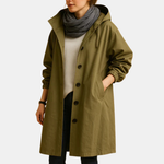 Long cotton coat for women
