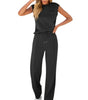Sleeveless Casual Pants Set for Women
