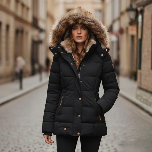 Hooded Padded Jacket for Women