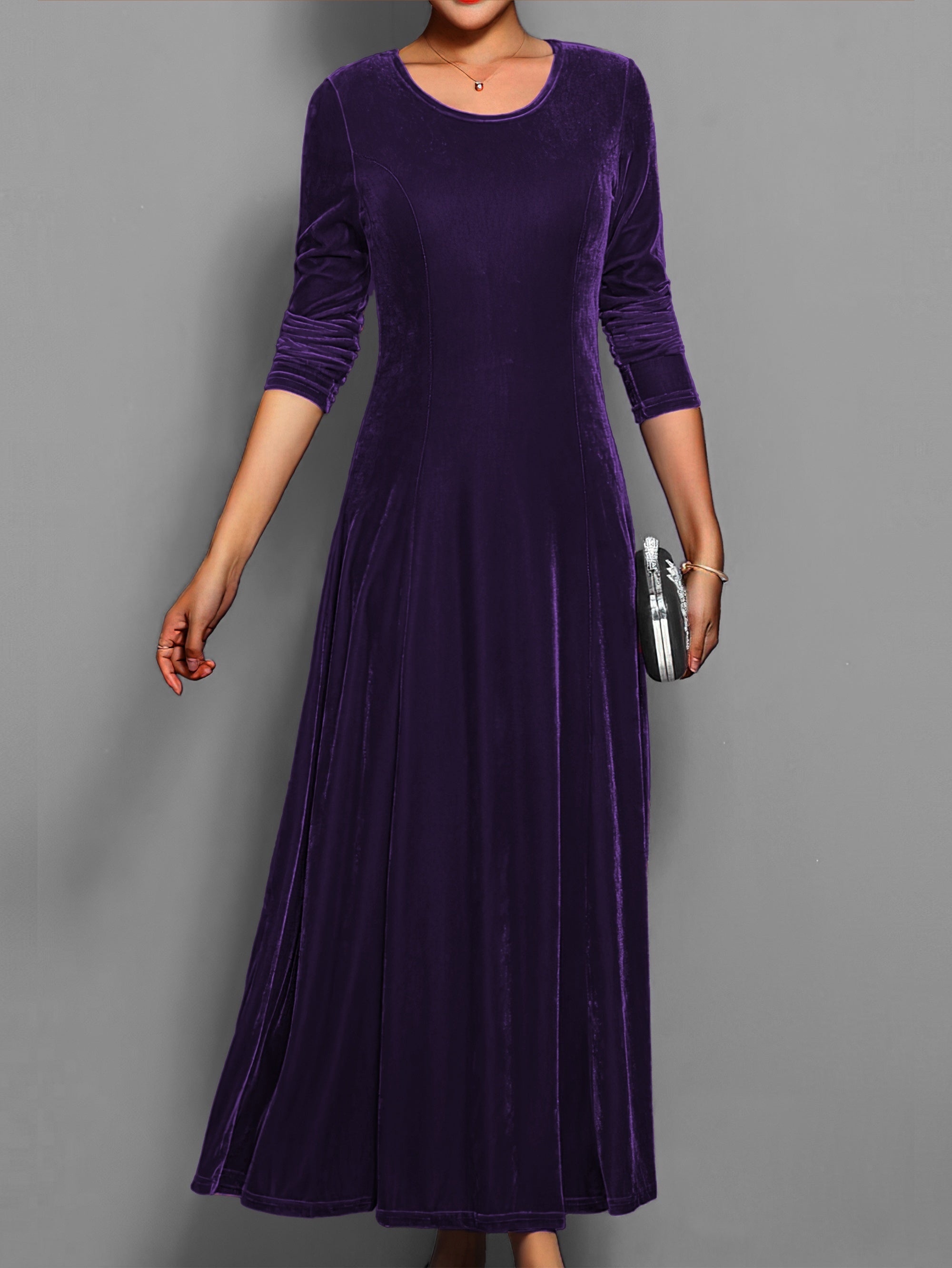 Long Velvet Dress for Women