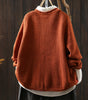 Round neck long sleeve sweater for women