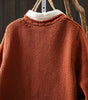 Round neck long sleeve sweater for women
