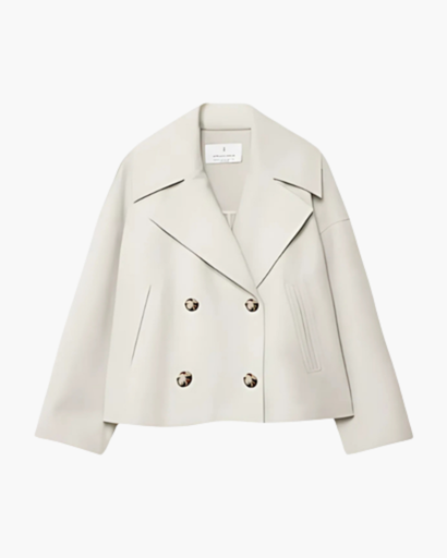 Chic Short Jacket with Double Buttoning for Women