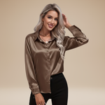 Elegant Satin Fabric Blouse for Women