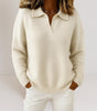 Sweater with soft collar for women