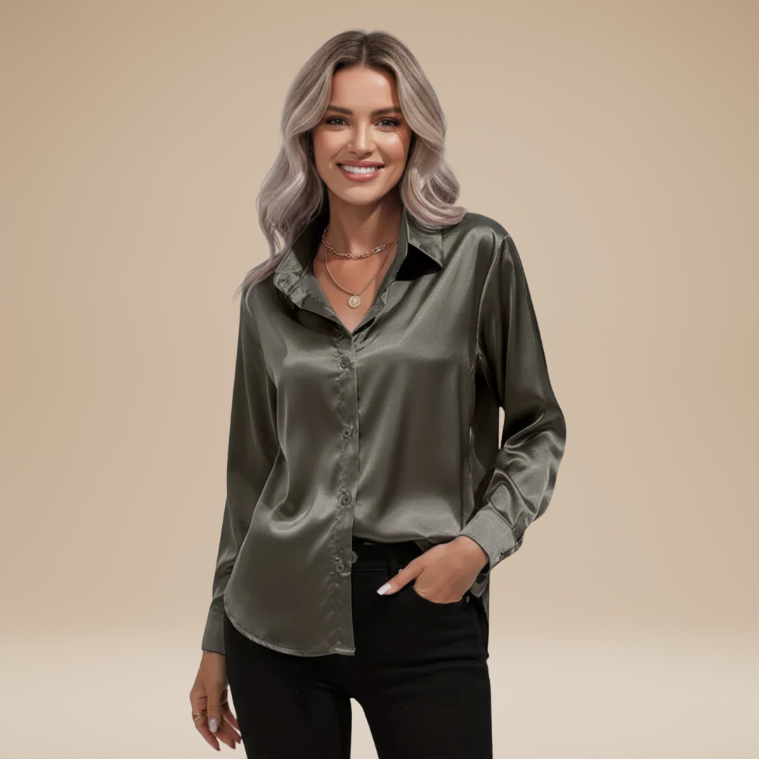 Elegant Satin Fabric Blouse for Women