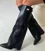 Elegant High Boots with Block Heel for Women