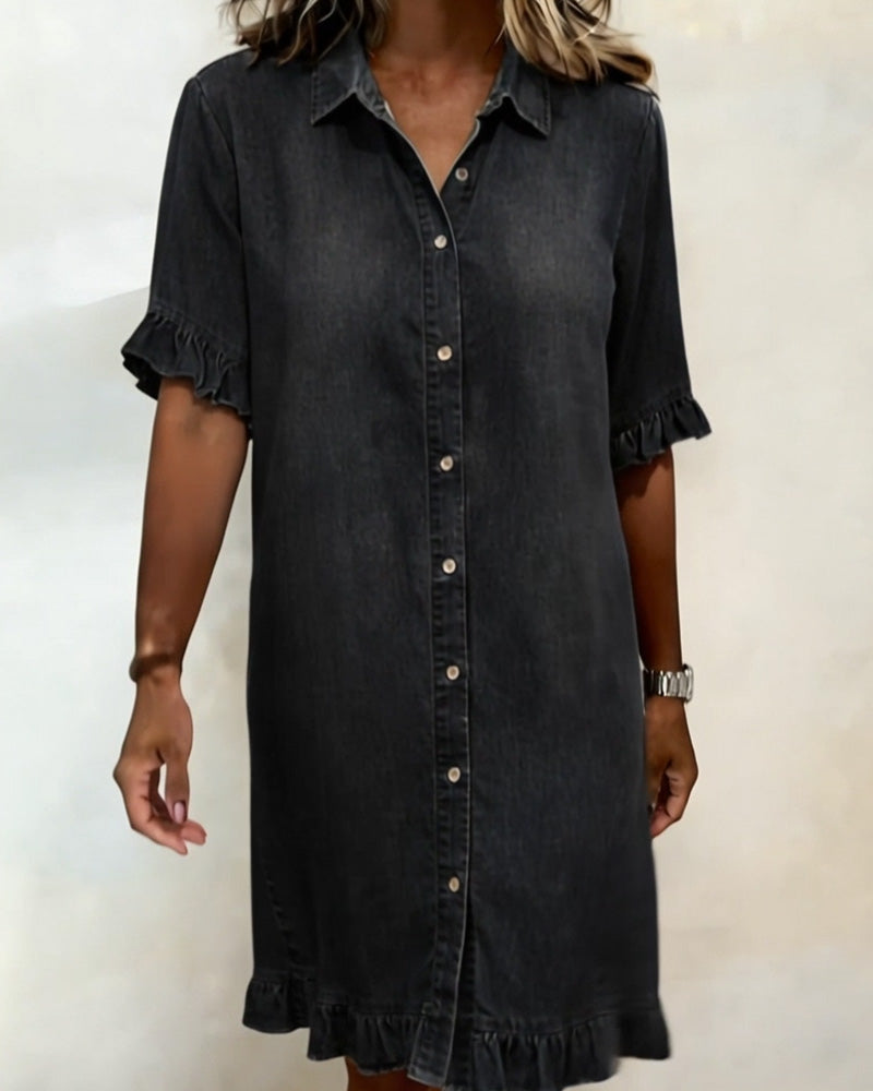 Denim Dress with Buttons for Women | Perfect for Everyday Wear