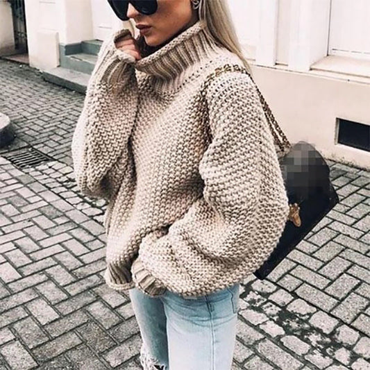 Thick Turtleneck Sweater for Women