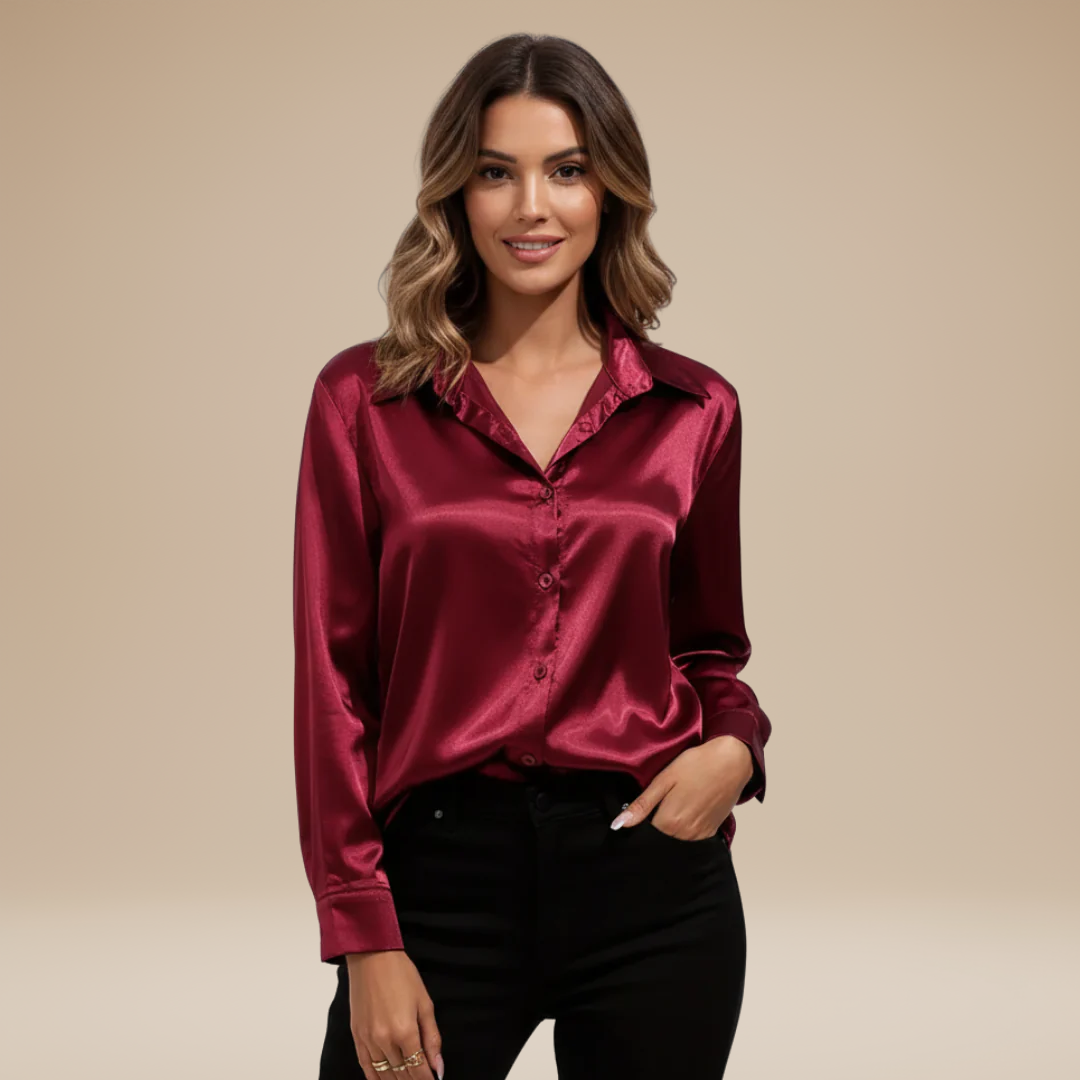 Elegant Satin Fabric Blouse for Women