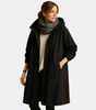 Long cotton coat for women