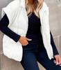 Zip-Up Sleeveless Vest for Women