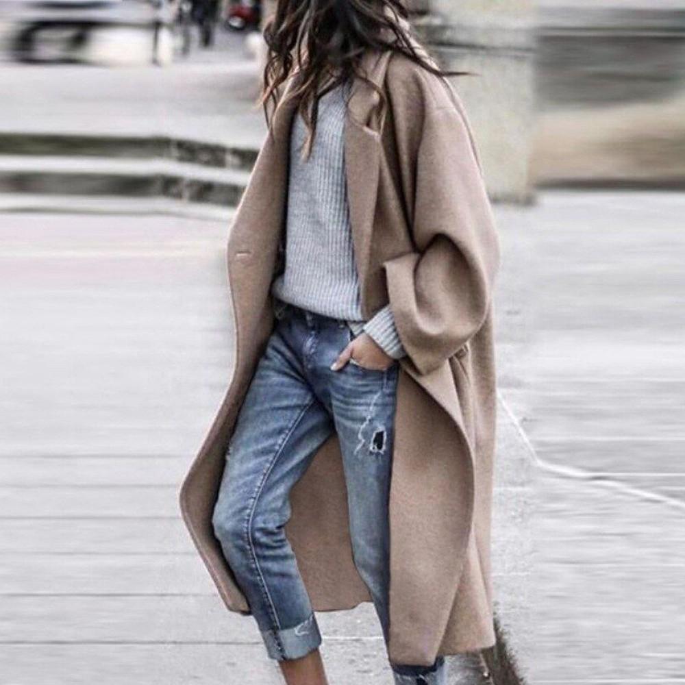 Oversized Wool Coat for Women
