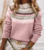 Winter pullover with patterns for Women